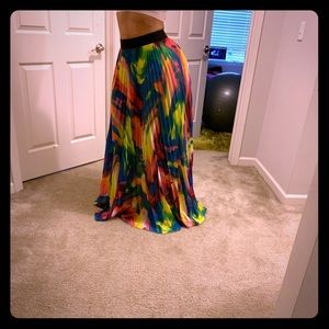 Multi colored beautiful maxi skirt
